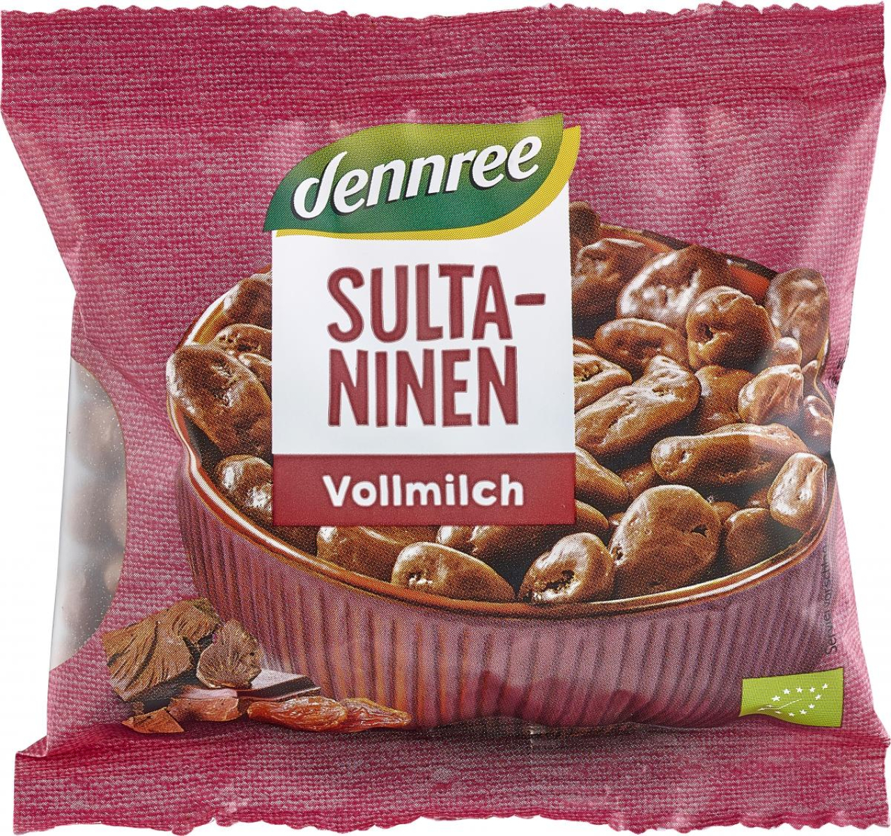 Sultaninen in Vollmilchschokolade