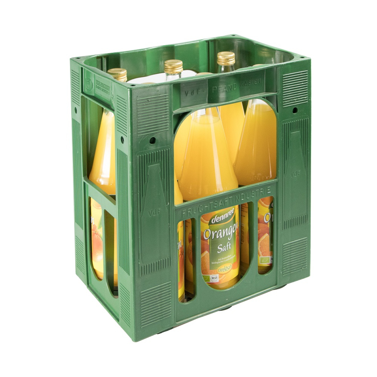 Orangensaft, dennree (6 x 1 l)