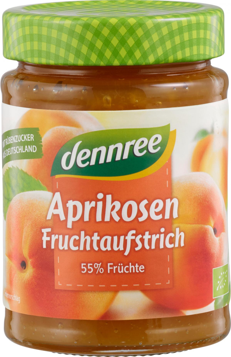 Aprikosen Fruchtaufstrich, dennree, 340 g