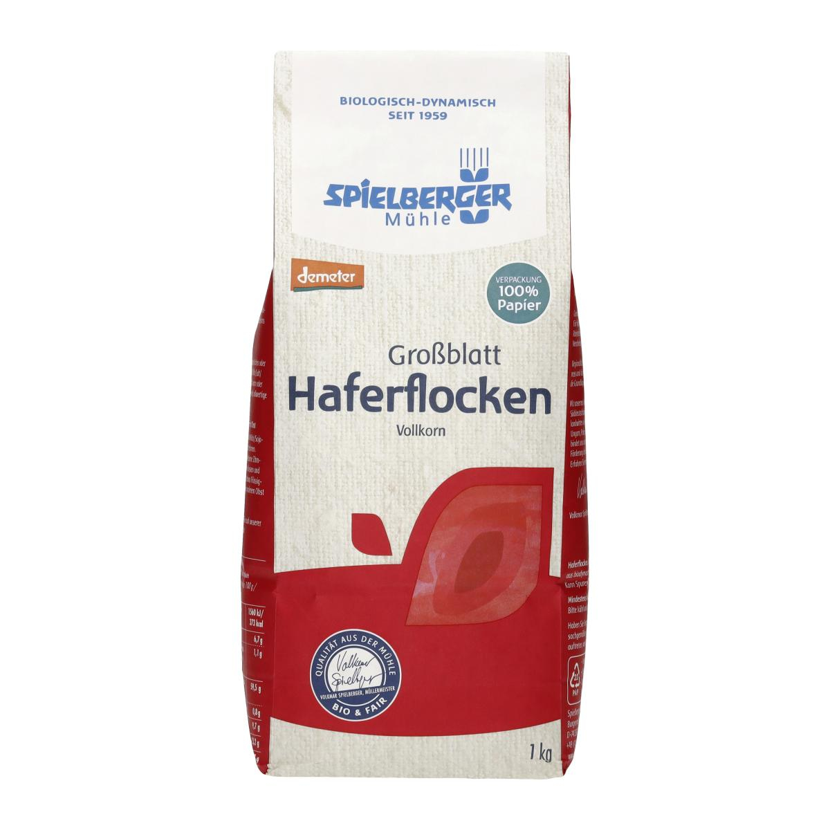 Haferflocken Großblatt, 1 kg, Spielberger
