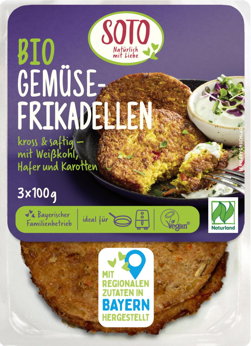 Gemüsefrikadellen, 300 g, Soto