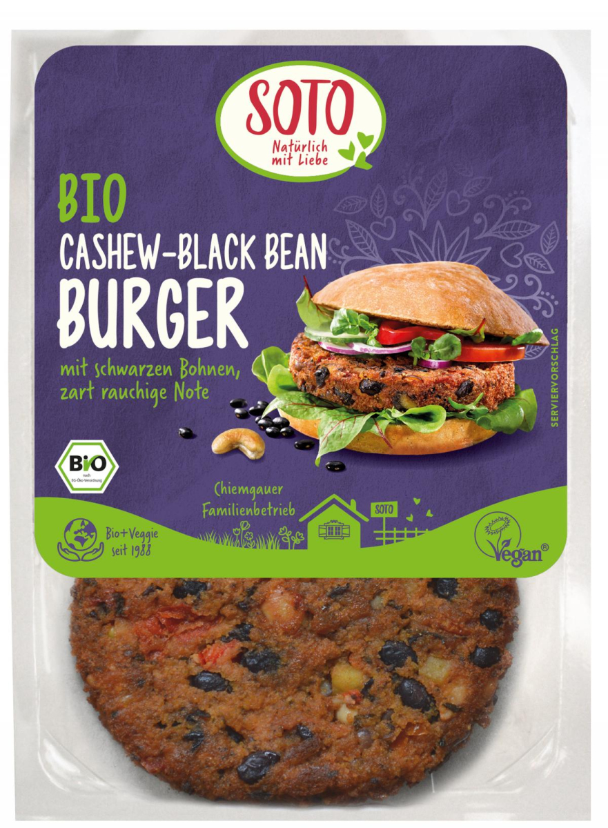 Burger Cashew Black Bean, vegan