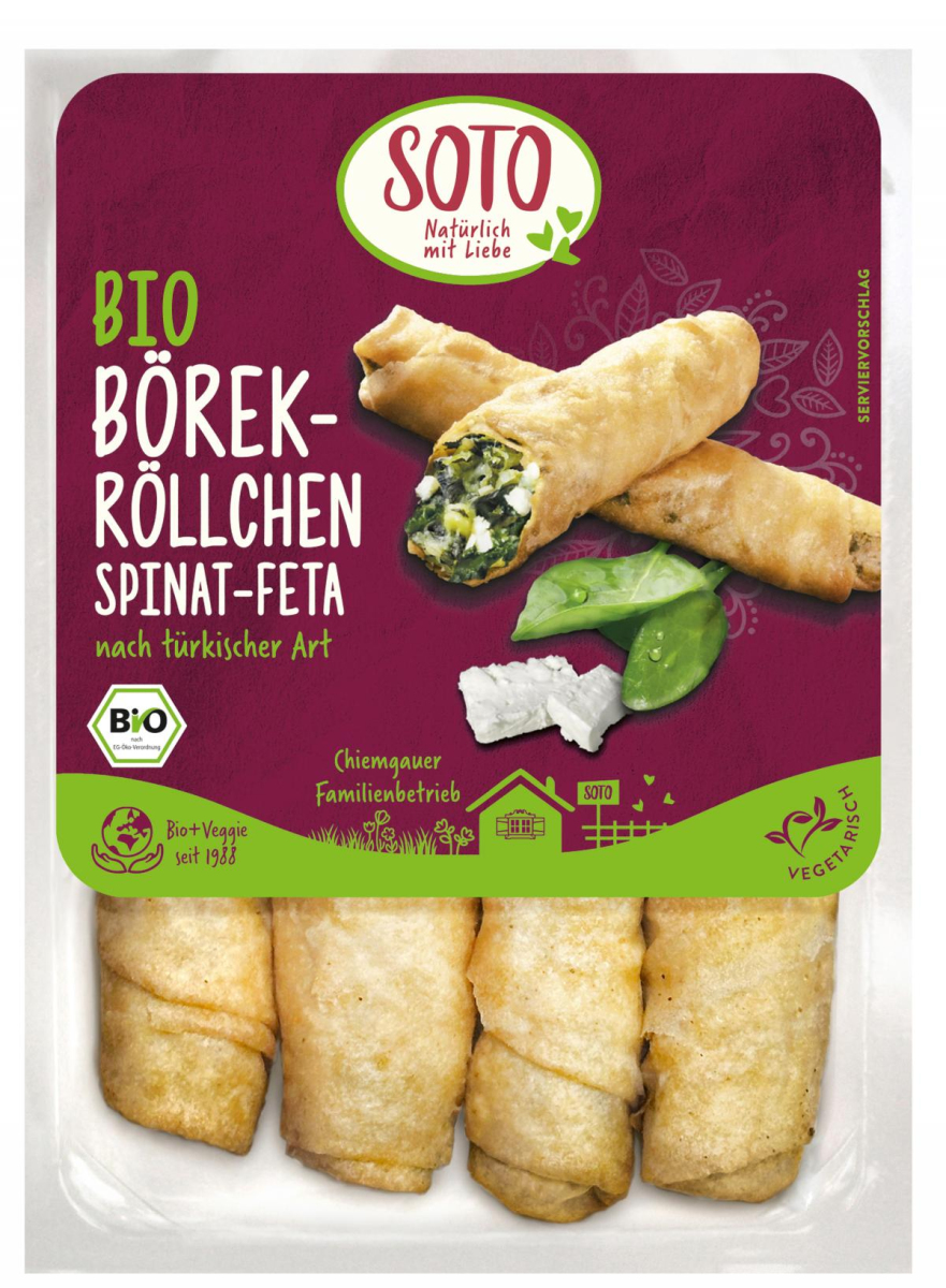 Börek-Röllchen Spinat-Feta, Soto, 190g