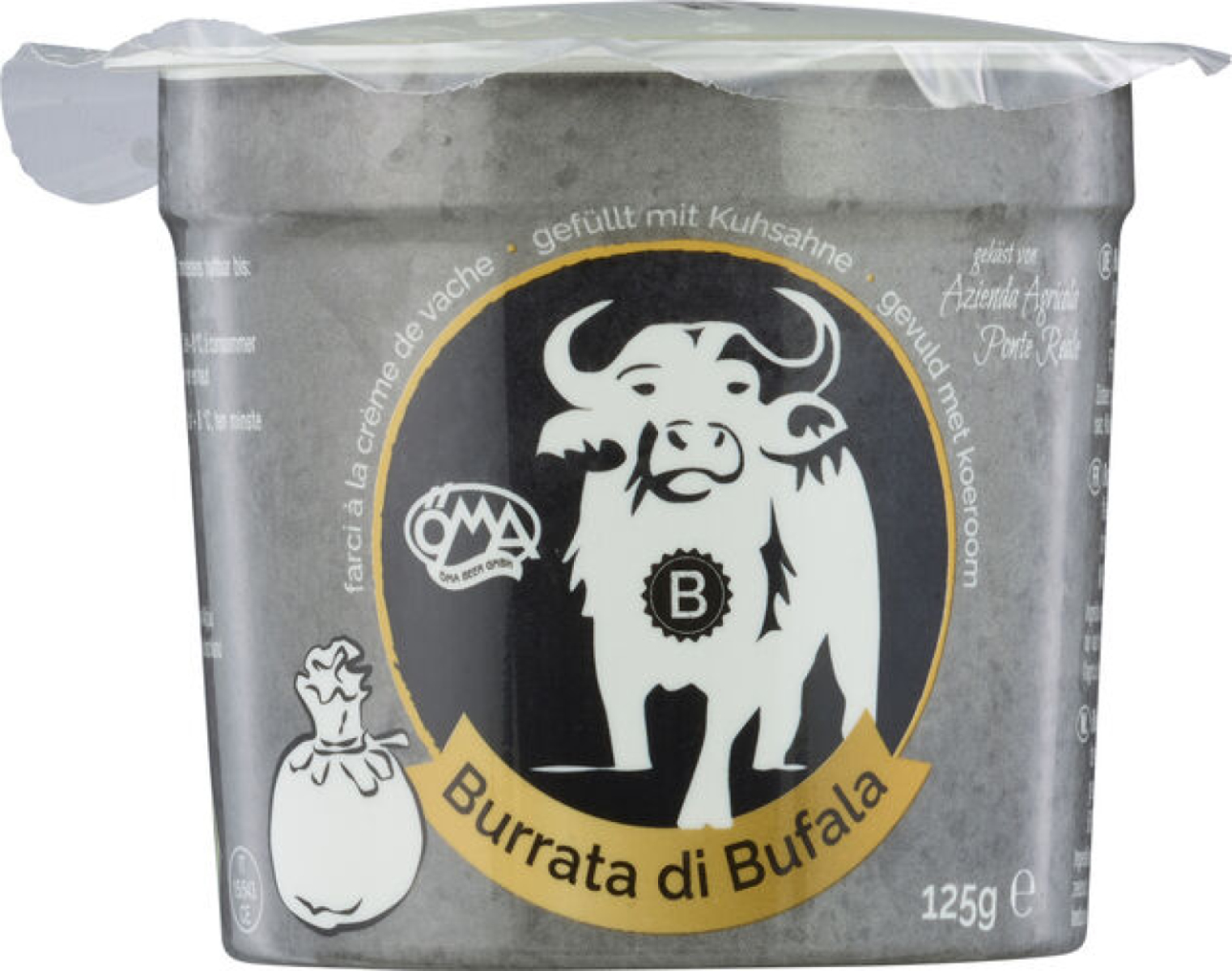 Büffel Burrata, 125 g Becher, ÖMA