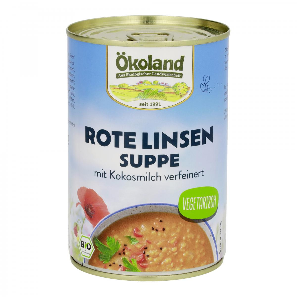 Rote Linsensuppe, vegetarisch
