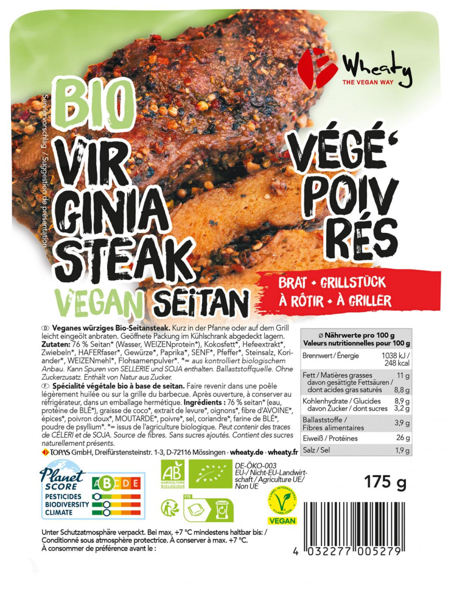 Virginia Steak, Wheaty 175 g