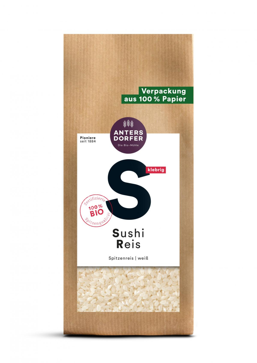 Sushi Reis weiß, 500 g, Antersdorfer Mühle