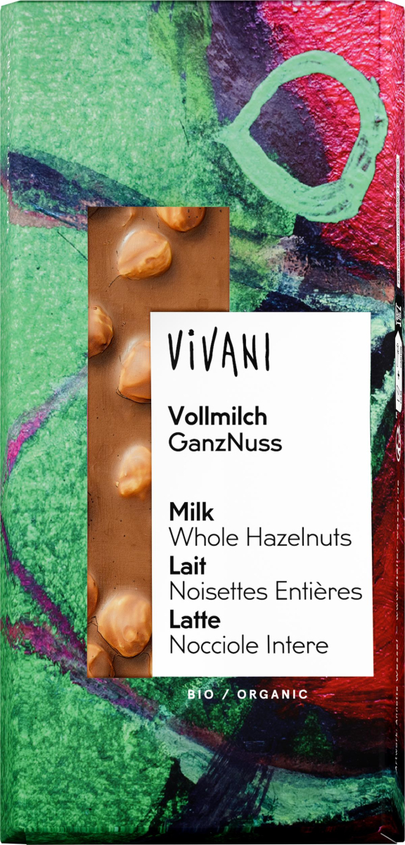 Vollmilch GanzNuss, Vollmilchschokolade Haselnuss