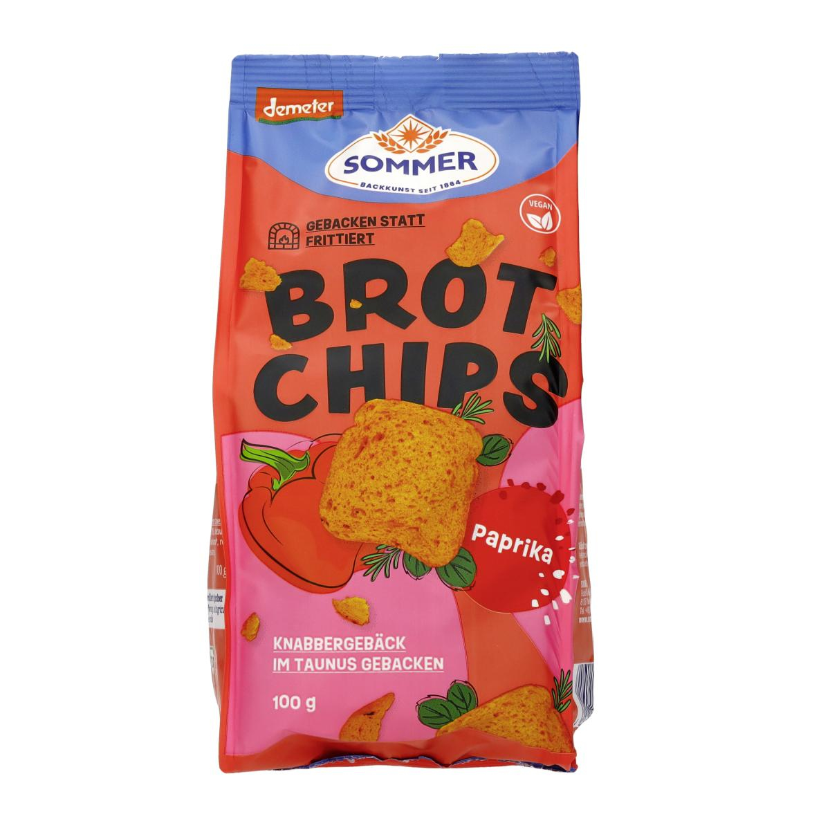Brot Chips - Paprika & Chilli Demeter, Sommer