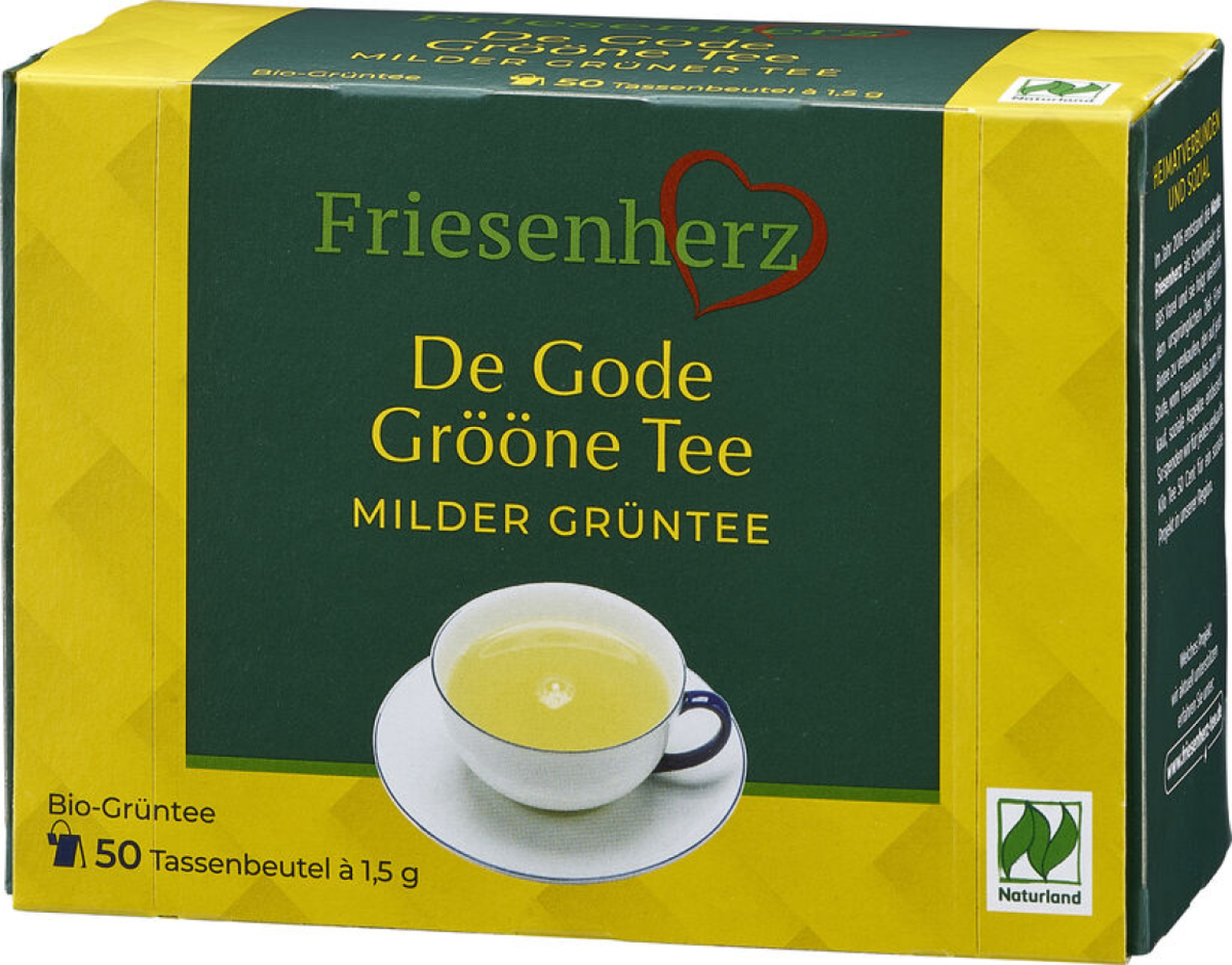 Friesenherz De Gode Grööne Grüntee, 50 Btl à 1,5 g