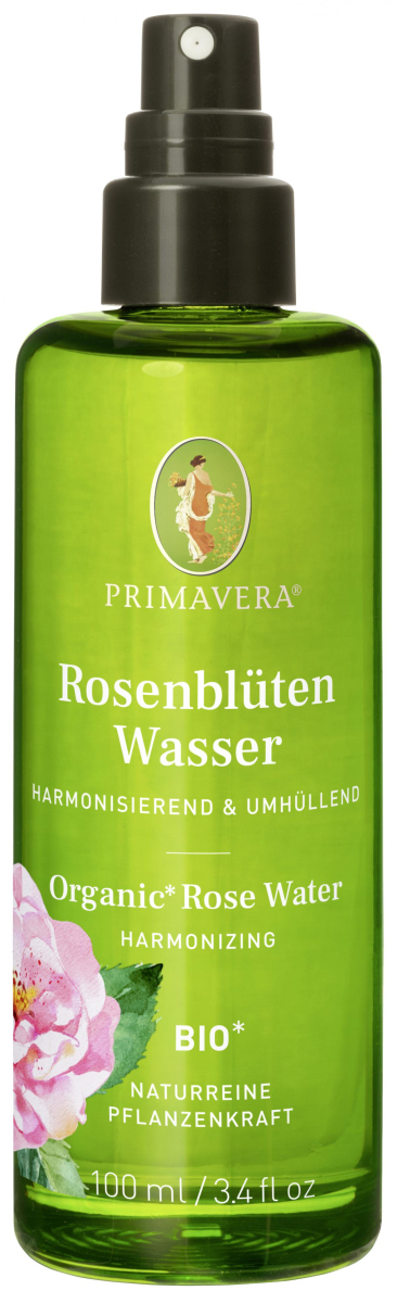 Rosenblüten Wasser Spray, PRIMAVERA, 100 ml Flasche