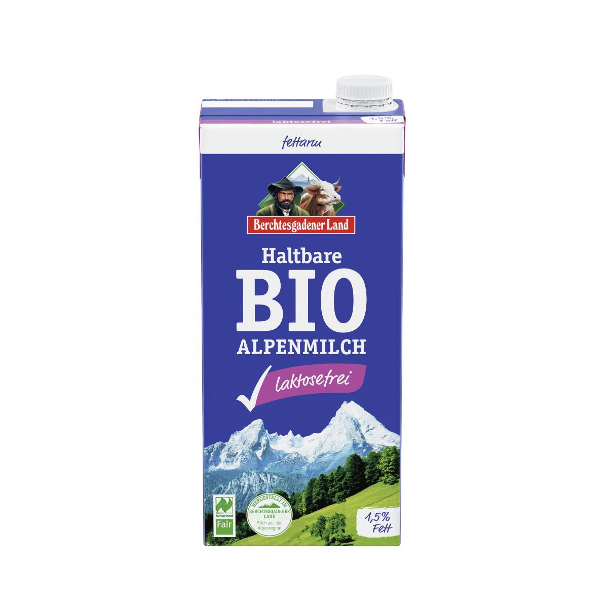 Lactosefreie H-Alpenmilch, 1,5 %, VP 12x 1l Tetrap
