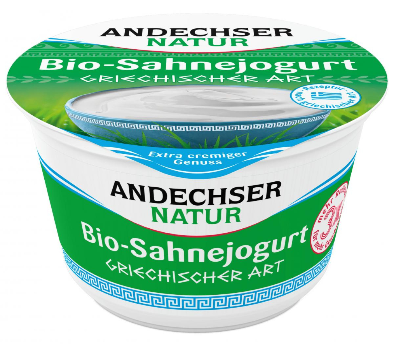 Sahnejogurt natur 10 % griechische Art, 200 g Becher,  Andechser