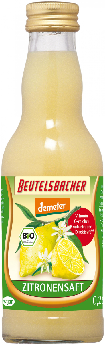Zitronensaft, 0,2 l Beutelsbacher