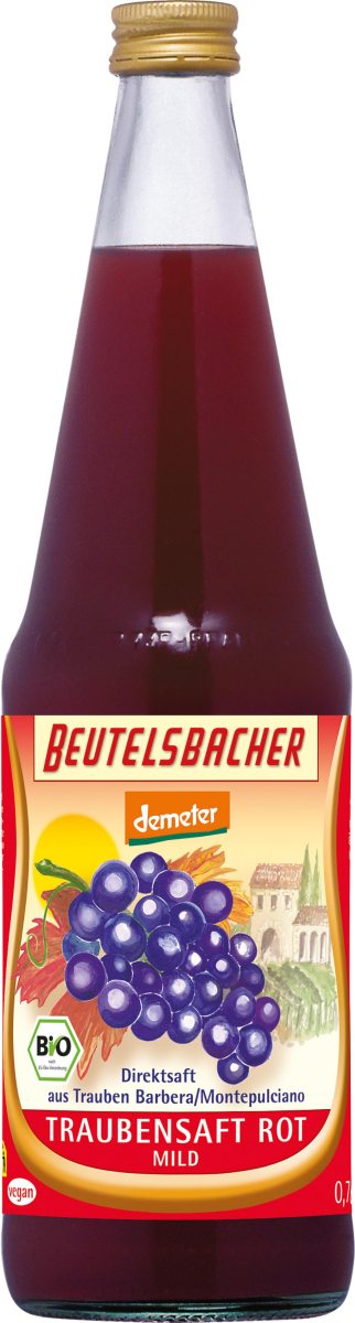Traubensaft rot (6 x 0,7 l), Beutelsbacher