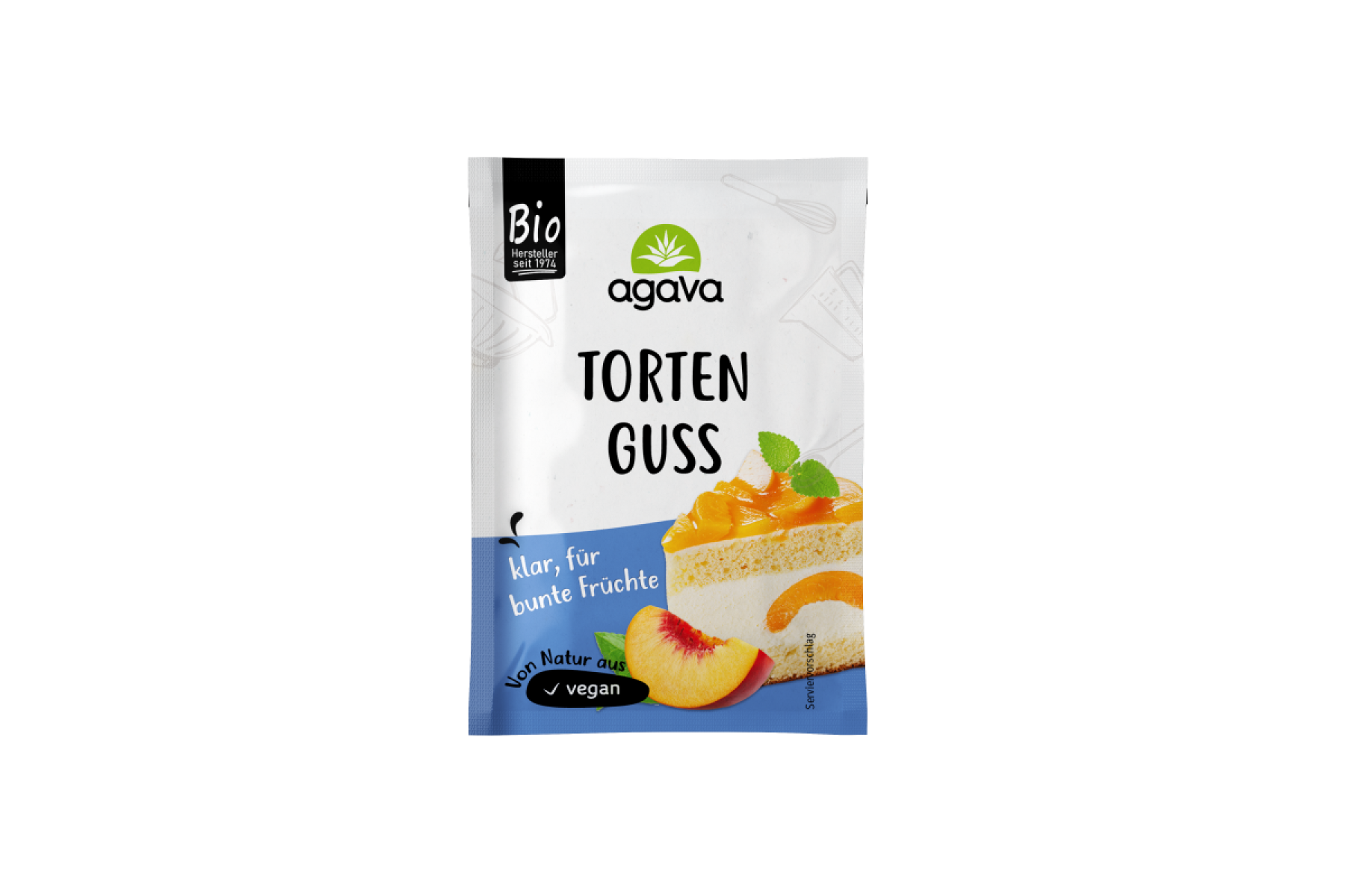 Tortenguss, klar, Aagava, 3 x 6 g