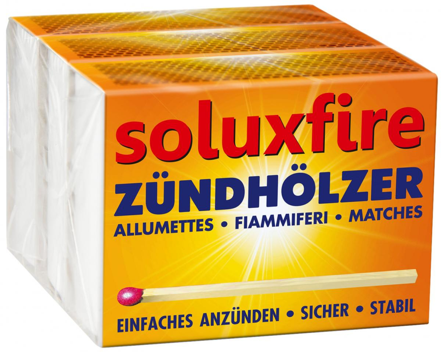Zündhölzer, 3 x 100 St Packung