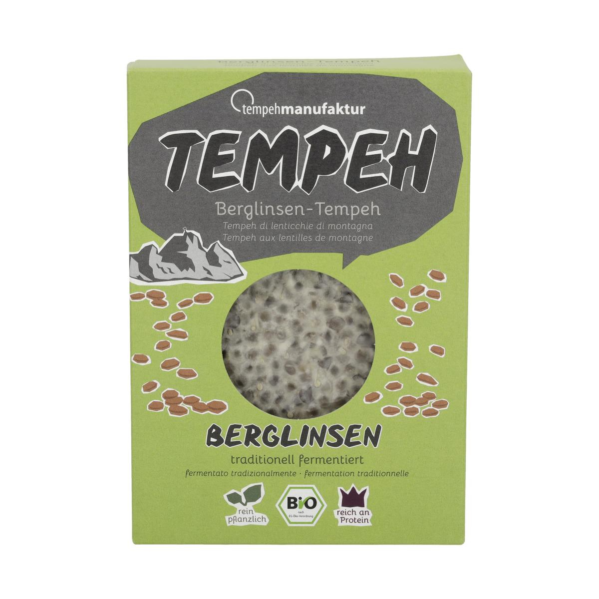 Tempeh Berglinsen, 185 g, vegan