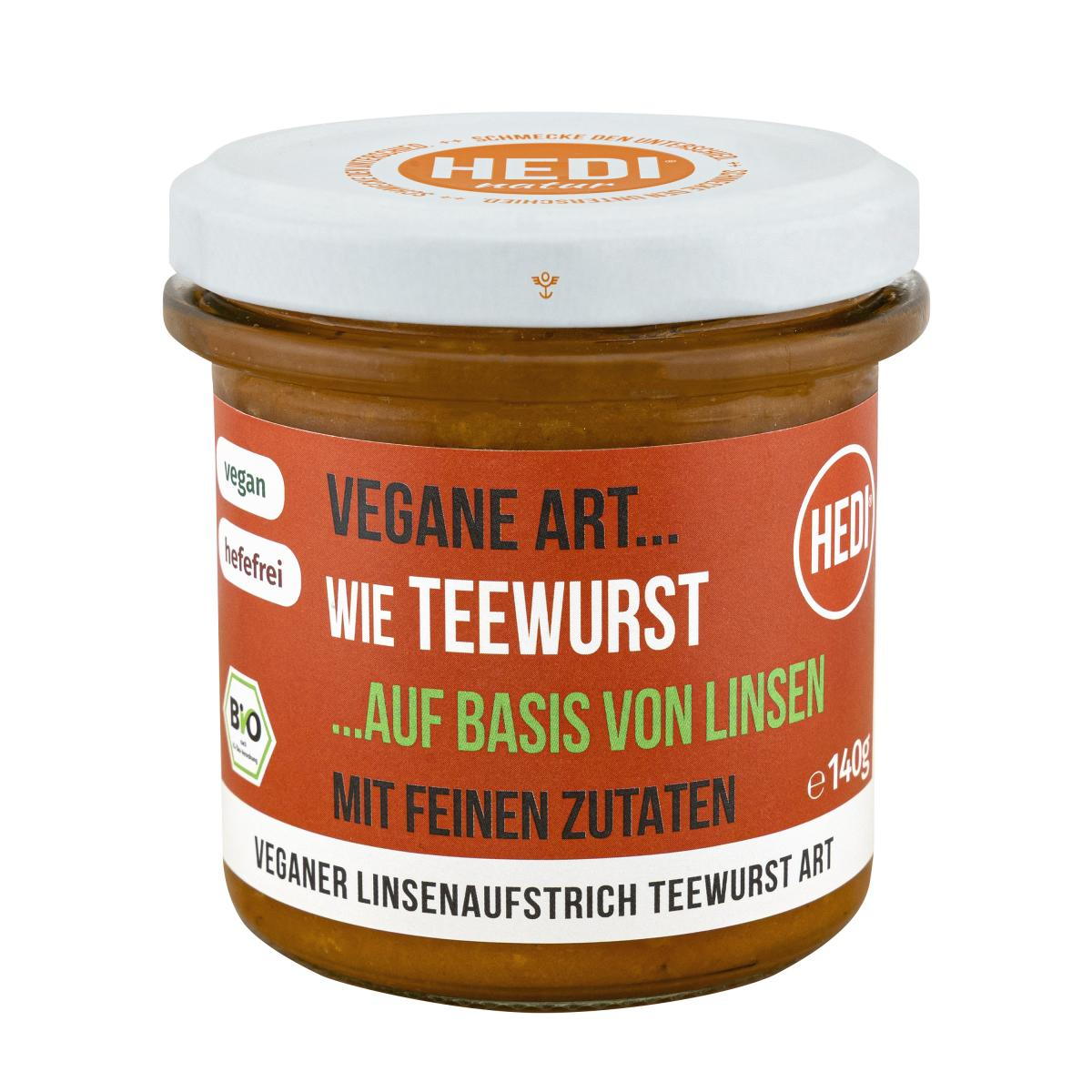 Teewurst aus Linsen, Hedi 140 g