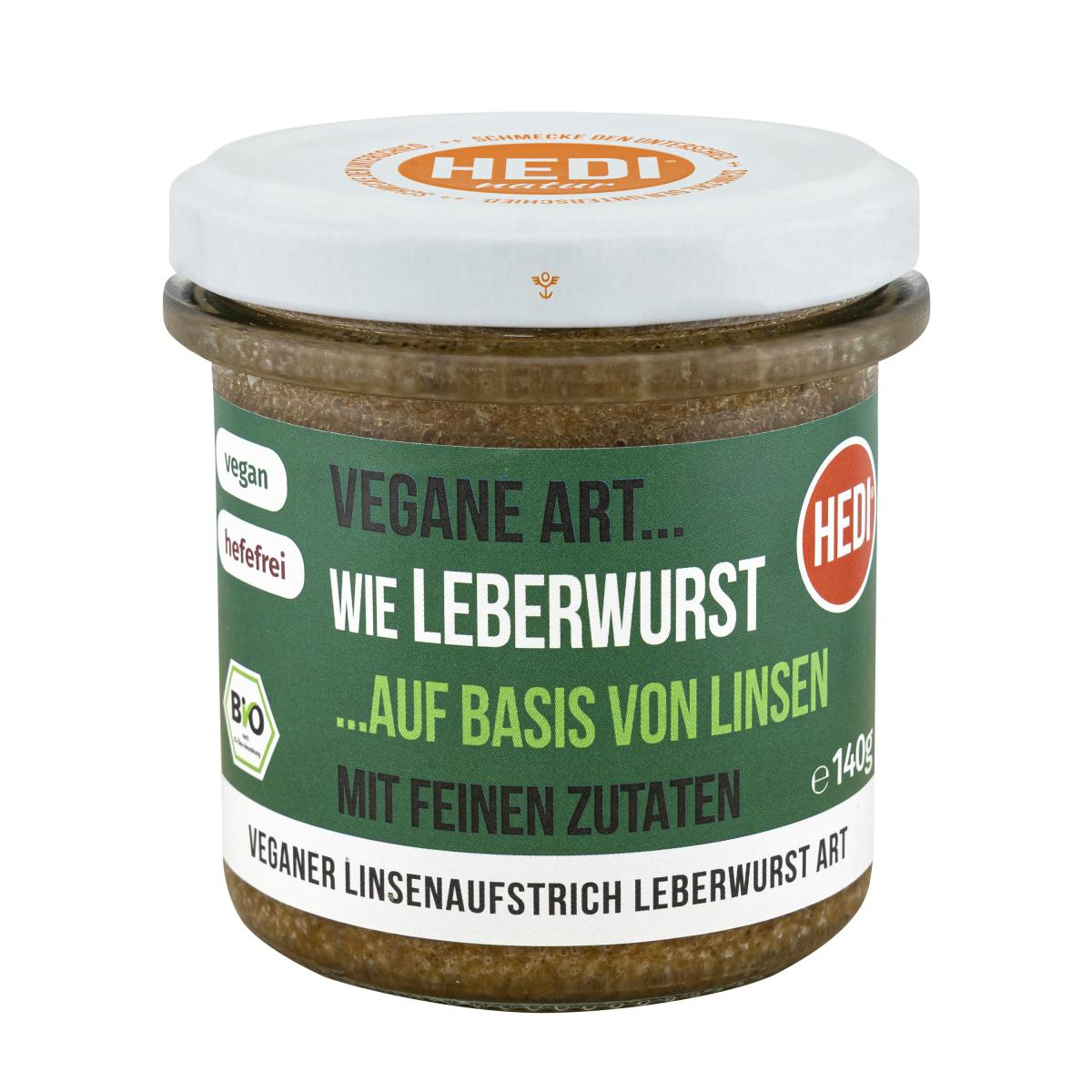 Leberwurst mit feinen Zutaten, vegan, 140 g