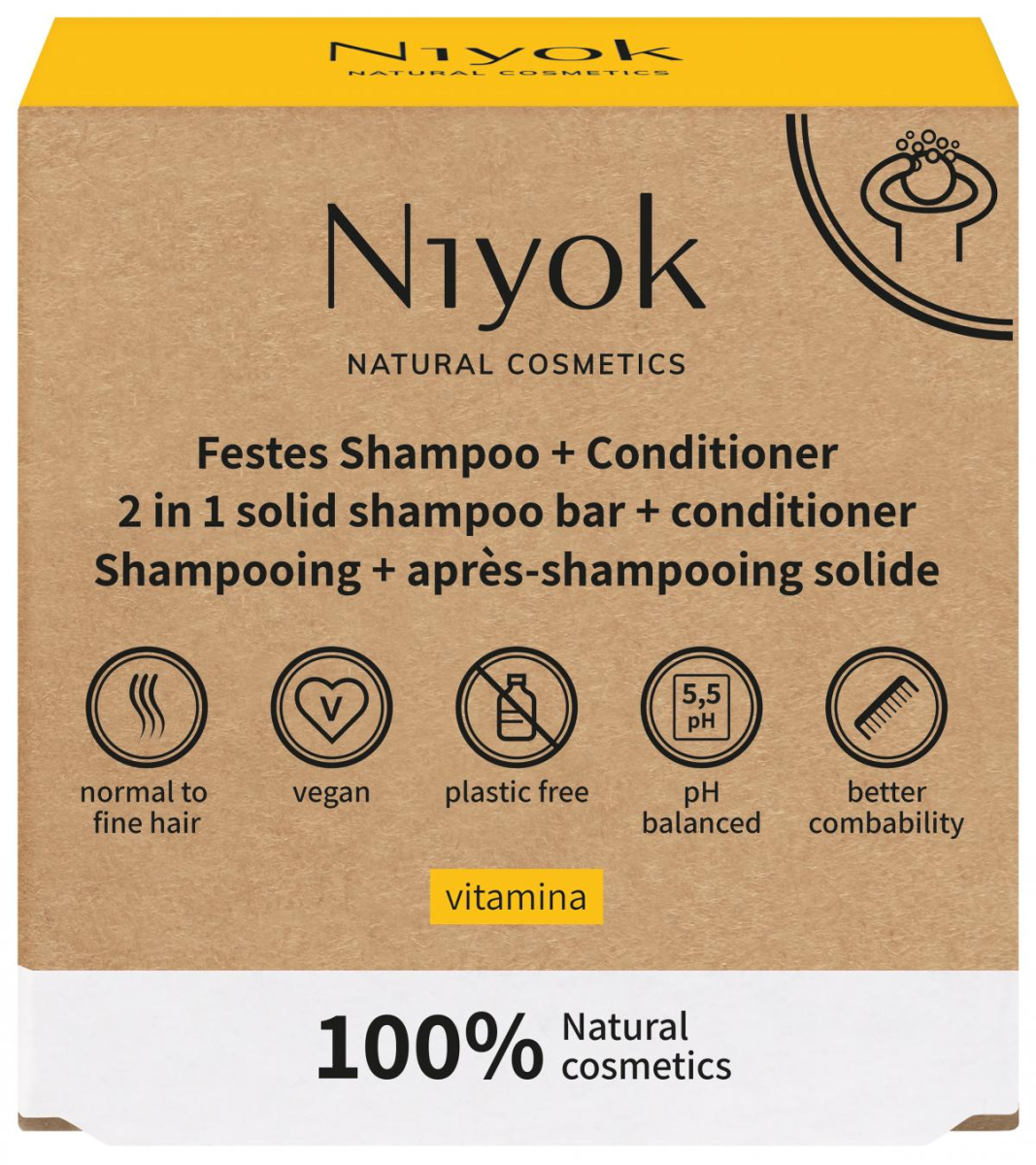 Festes Shampoo & Conditioner Vitamina, Niyok