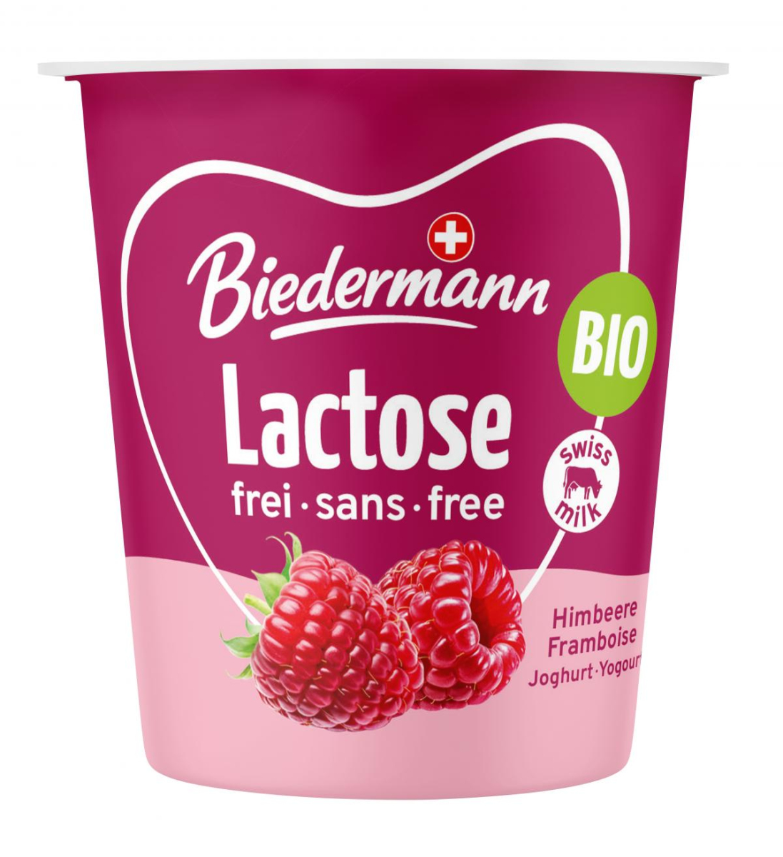 Lactosefreier Joghurt Himbeere