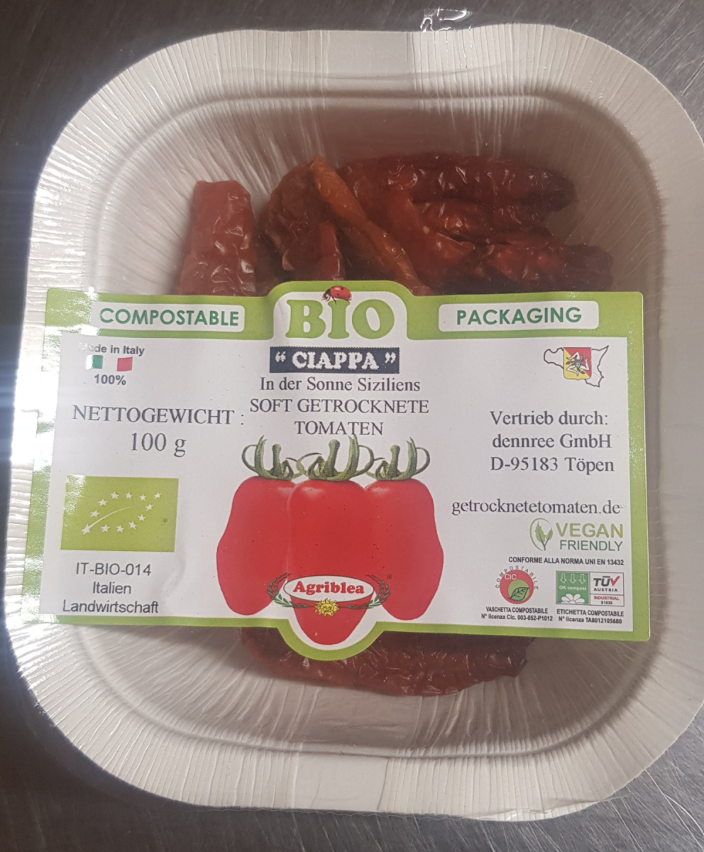 In der Sonne getrocknete Tomaten, Schale 100 g