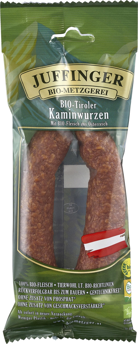 Kaminwurzen / Bergwurzen, 140 g Packung (2 St) - ungekühlt haltbar